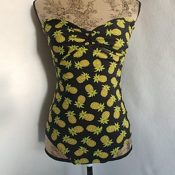 Delia's One Piece Pineapple Bathing suit - Picture 1 of 6